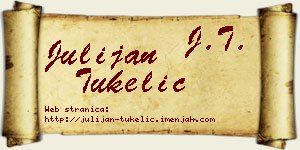 Julijan Tukelić vizit kartica